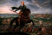 Walter Withers Gustavus Adolphus of Sweden at the Battle of Breitenfeld Germany oil painting artist